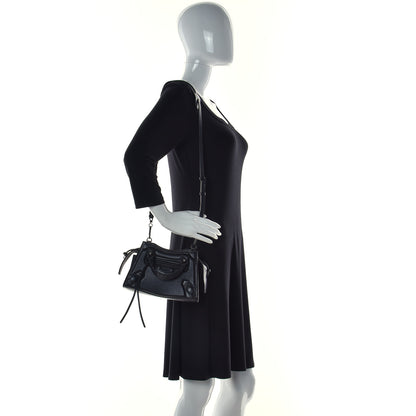 Balenciaga Cake Calfskin Tonal Hardware Mini Neo Classic City Black 2 of 12