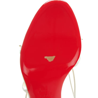 Christian Louboutin Kid Gwinispike 85 Sandals 40.5 Neige Light Gold 9 of 9
