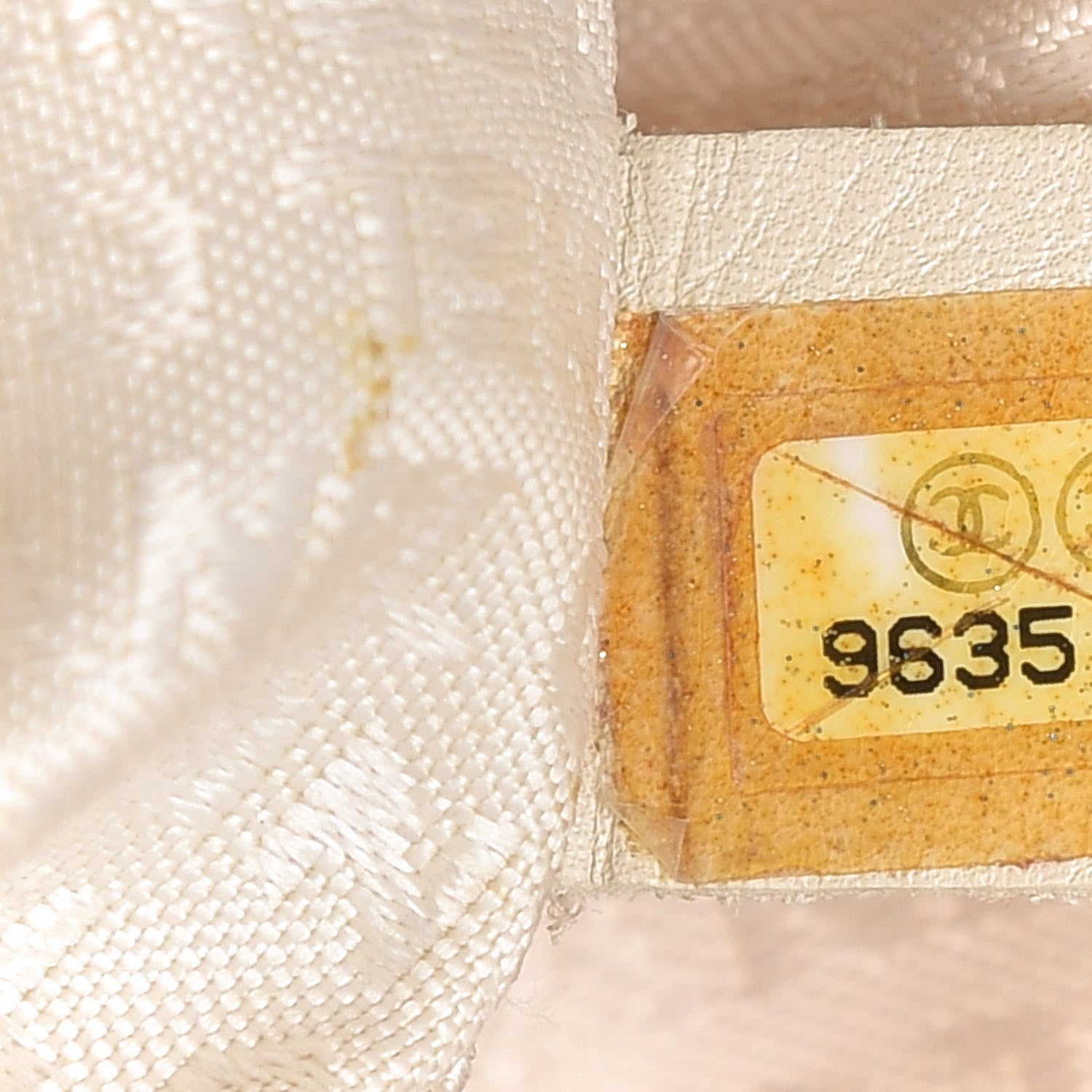 Chanel Canvas Stitched CC N°5 Shopping Tote Yellow 9 of 13