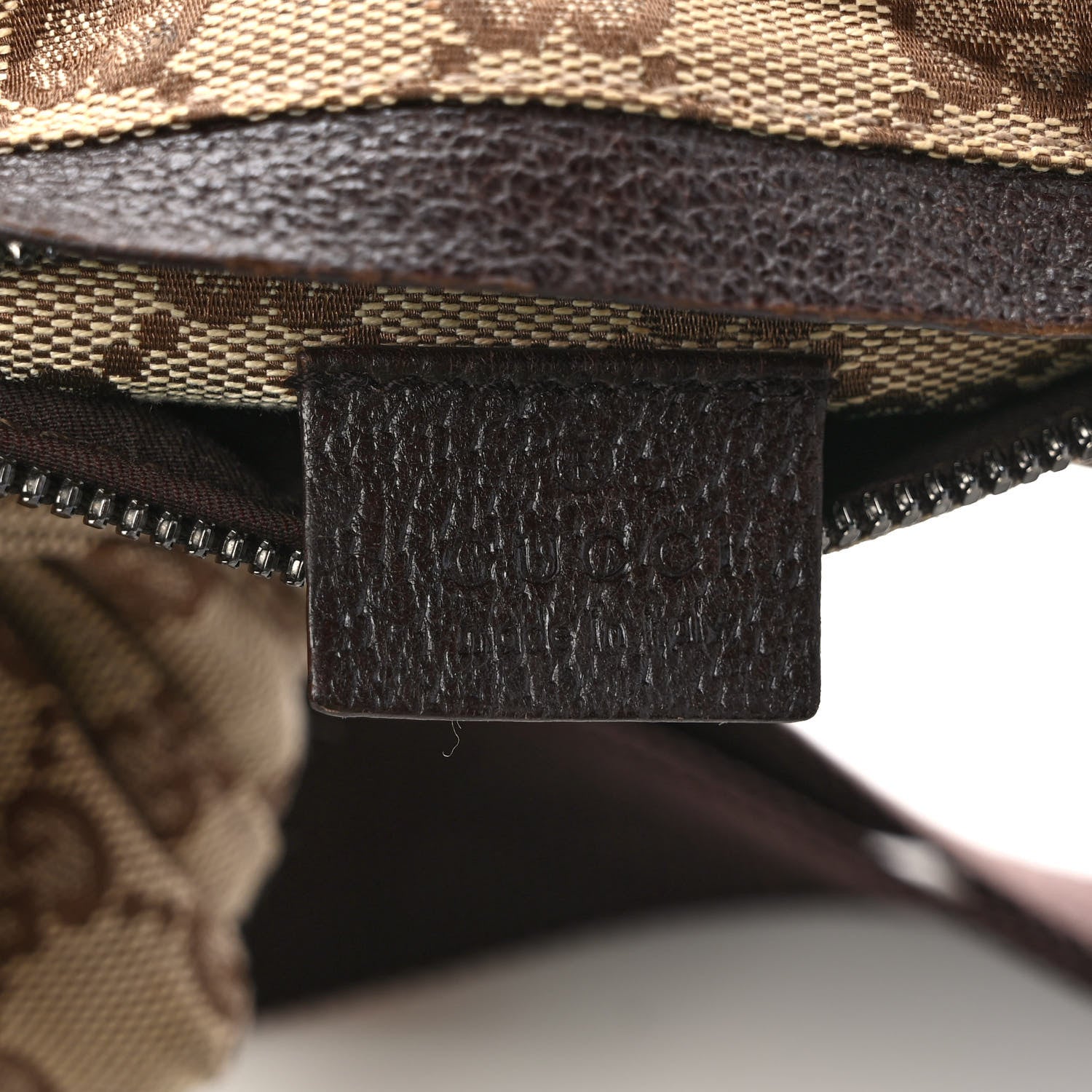 Gucci GG Monogram Double Pocket Belt Bag Dark Brown 6 of 9
