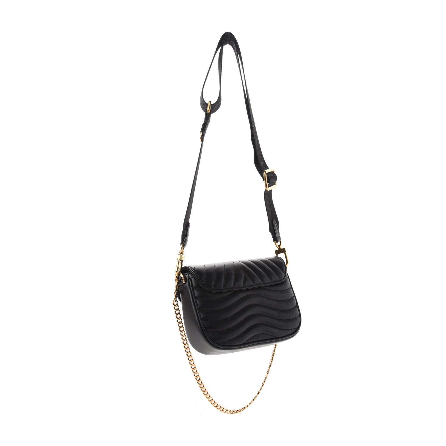 Louis Vuitton Calfskin New Wave Multi Pochette Black 3 of 10