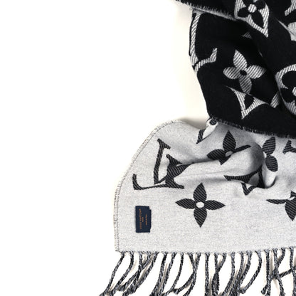 Louis Vuitton Wool Monogram LV Essential Scarf Black 3 of 3