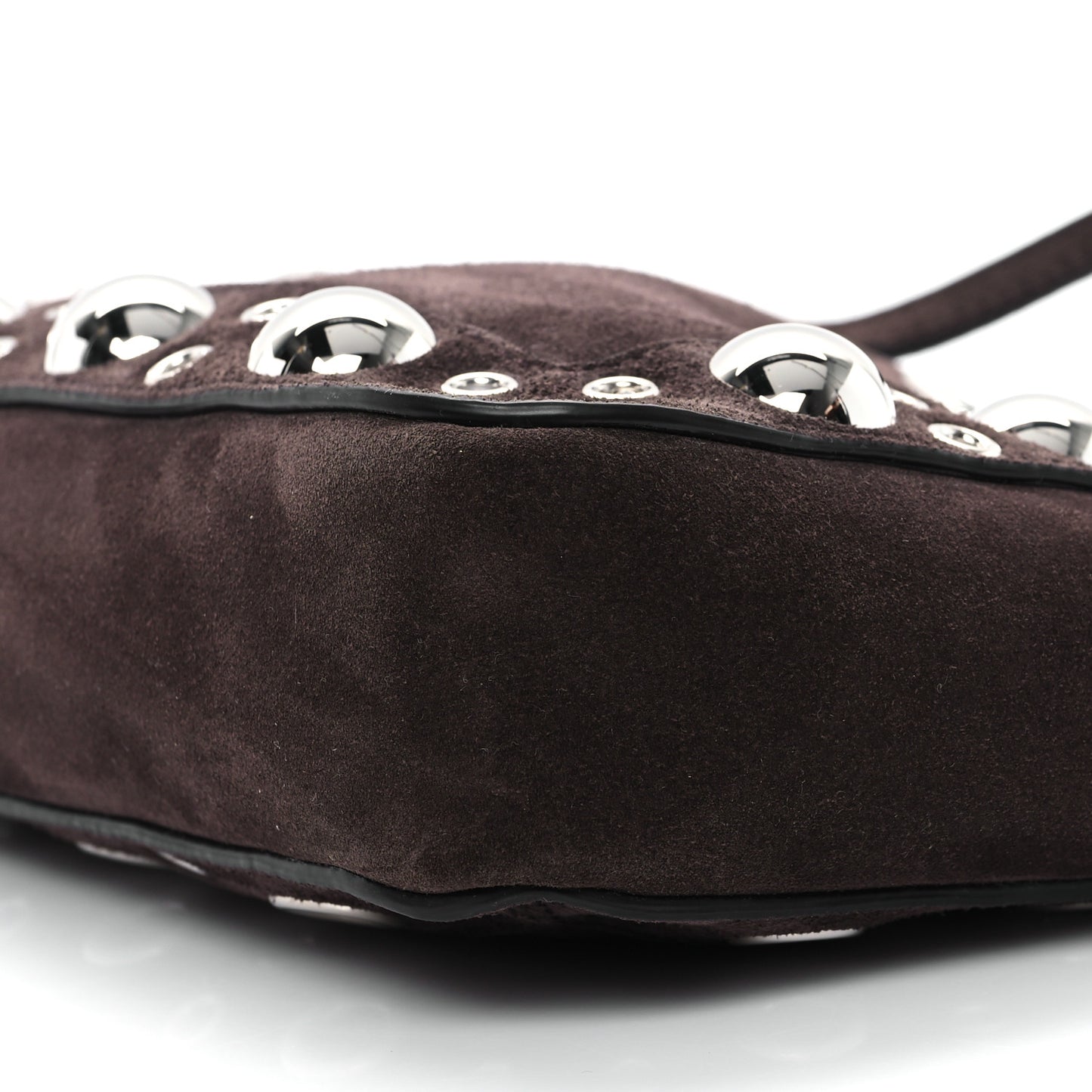 Suede Studded Mini Nellcote Shopping Tote Brown