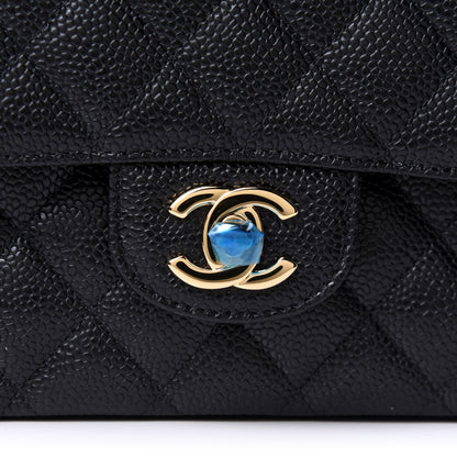Chanel Caviar Quilted Medium Double Flap Black 8 of 11