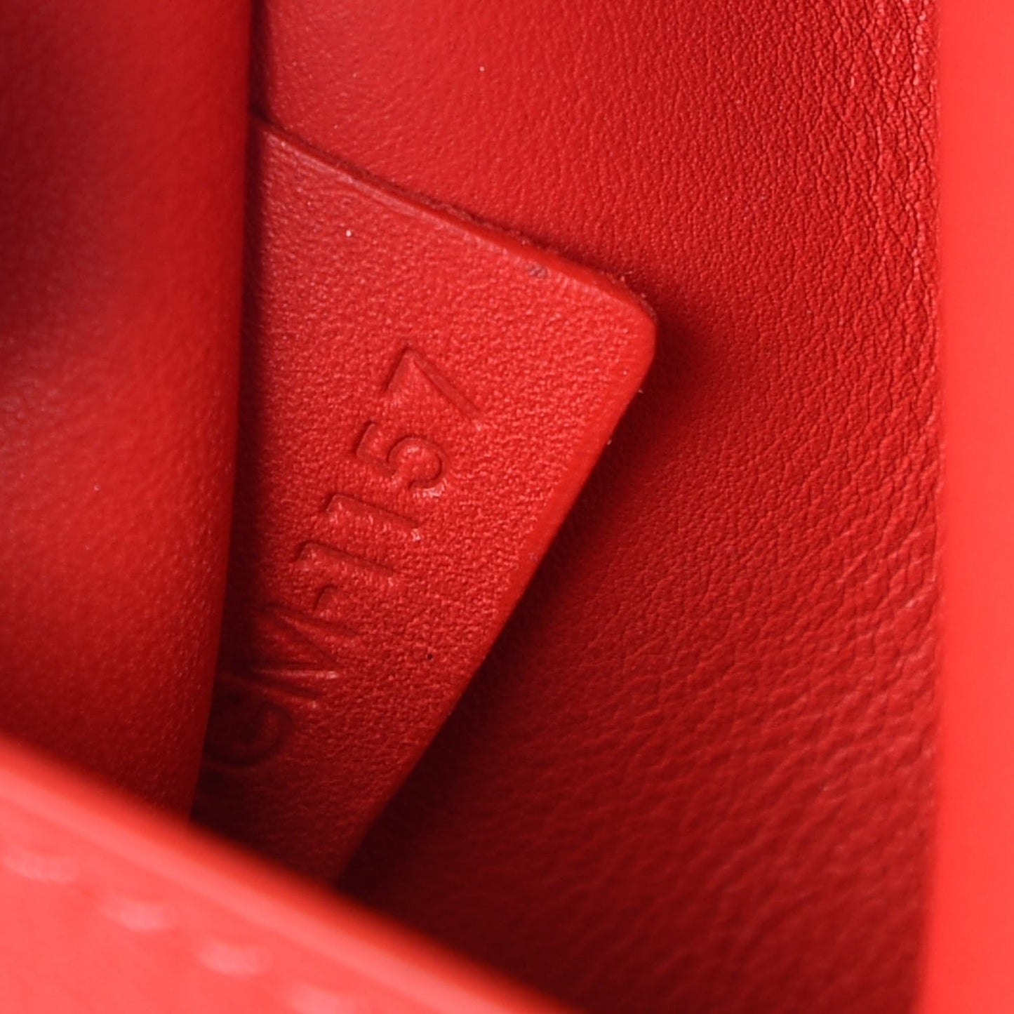 Smooth Calfskin Small Tri-Fold Bag Red