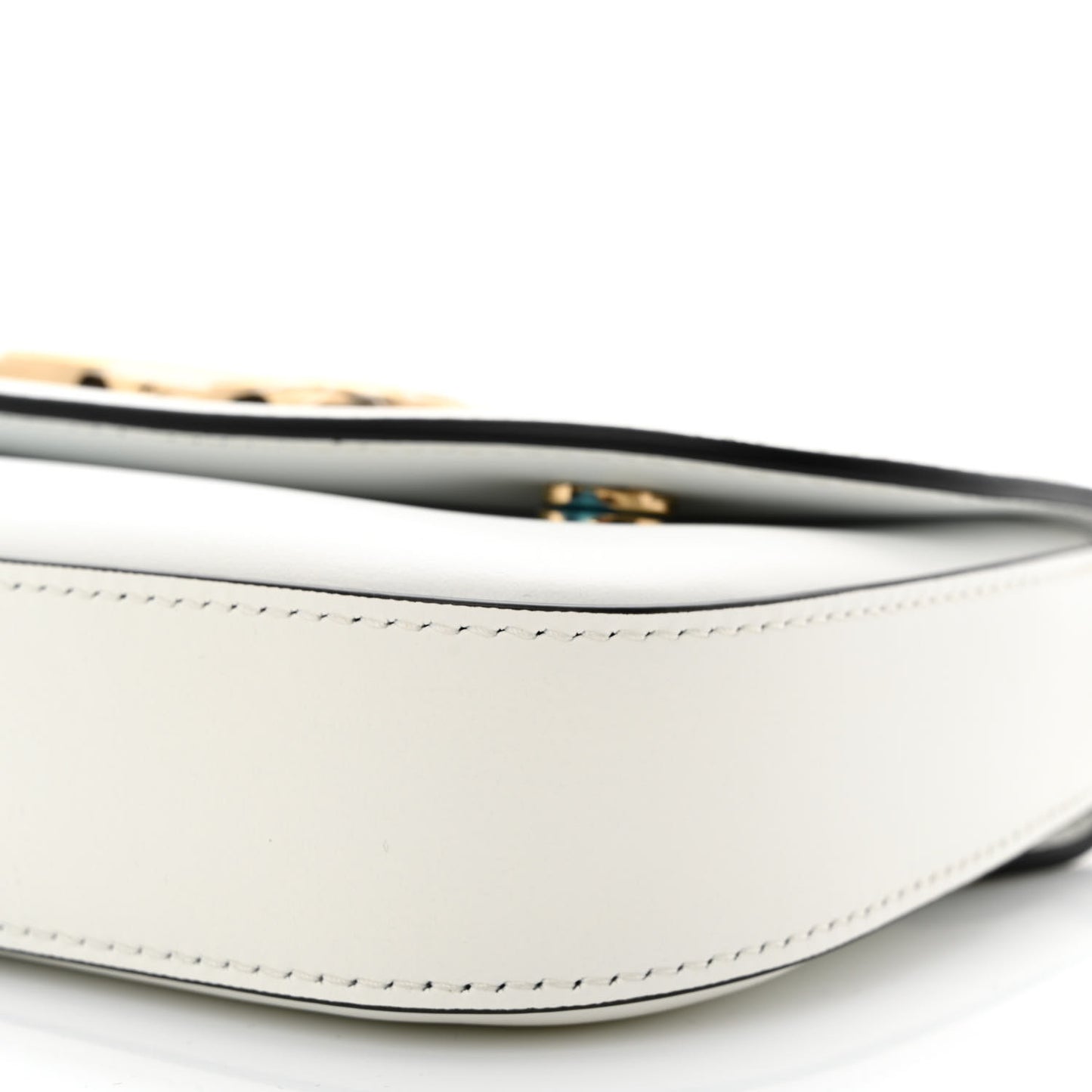 Calfskin 3.5 Flap Crossbody Bag White