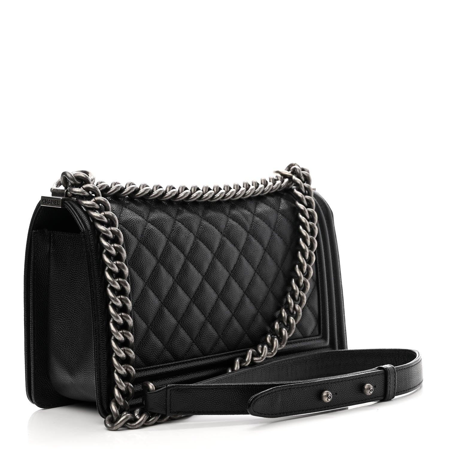 Chanel Caviar Quilted Medium Boy Flap Black 3 of 11