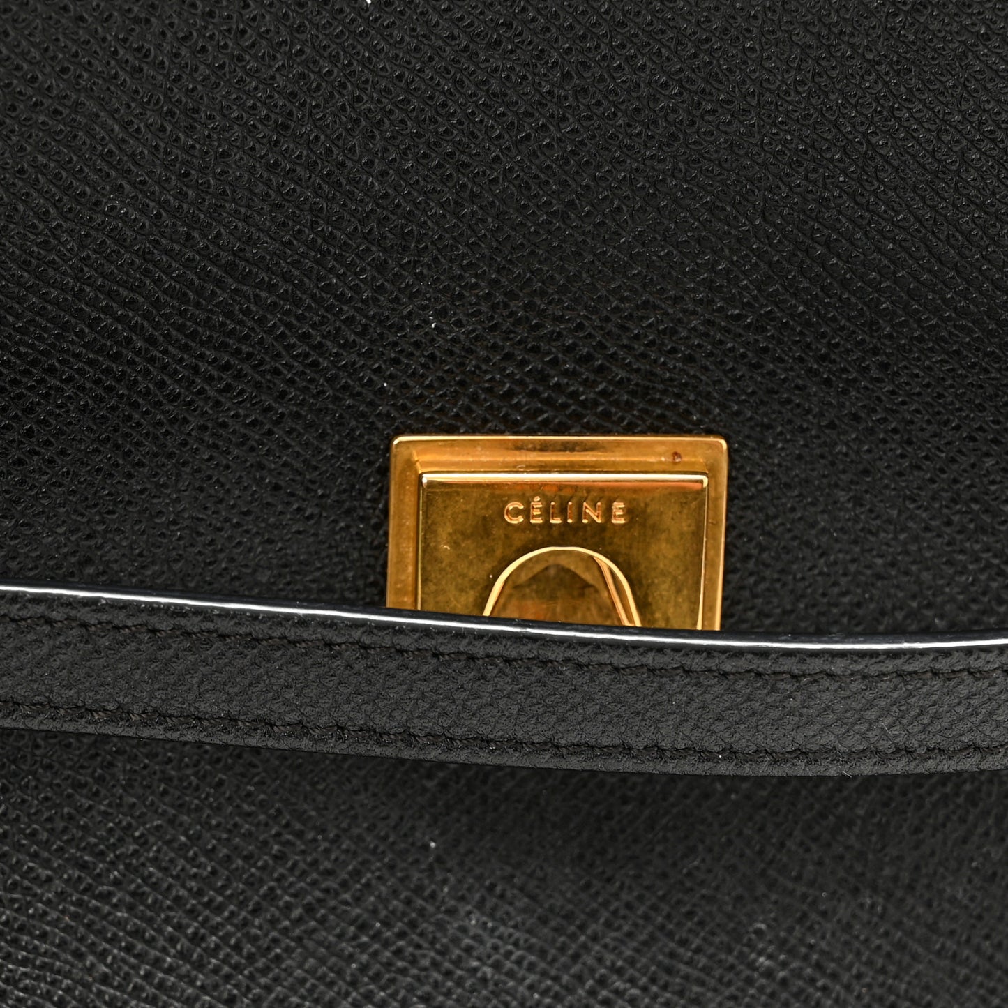 Grained Calfskin Mini Belt Bag Black