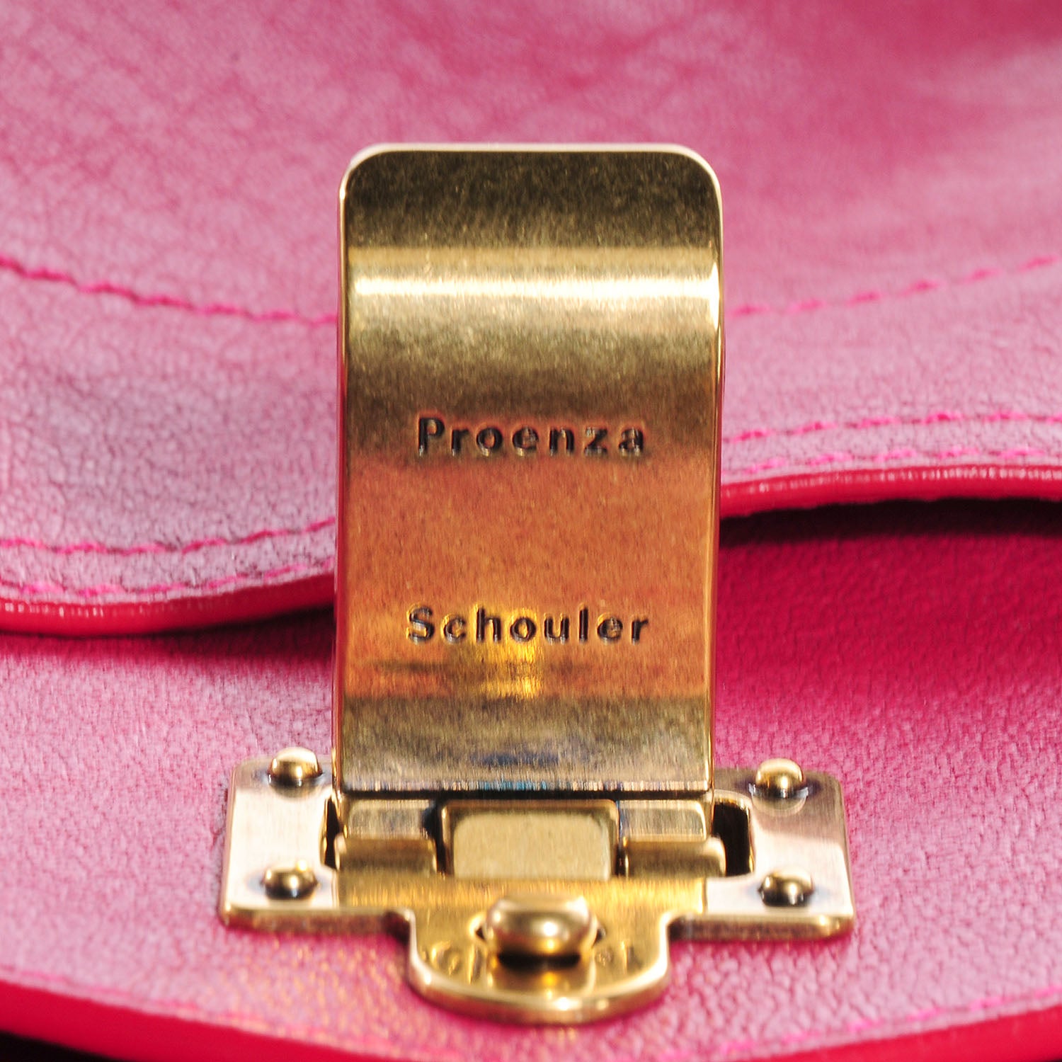 Proenza Schouler Lambskin Medium PS1 Satchel Raspberry 10 of 14