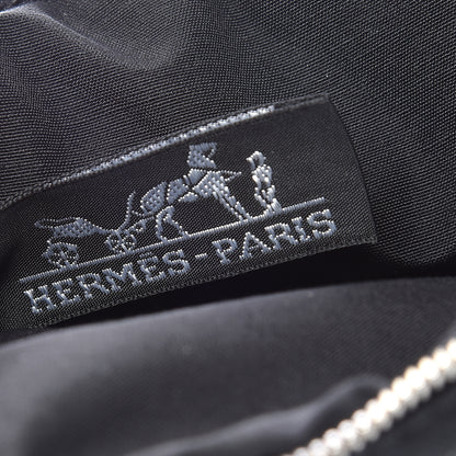 Hermes Cotton Canvas Mini Bolide Travel Cosmetic Pouch Black 6 of 9
