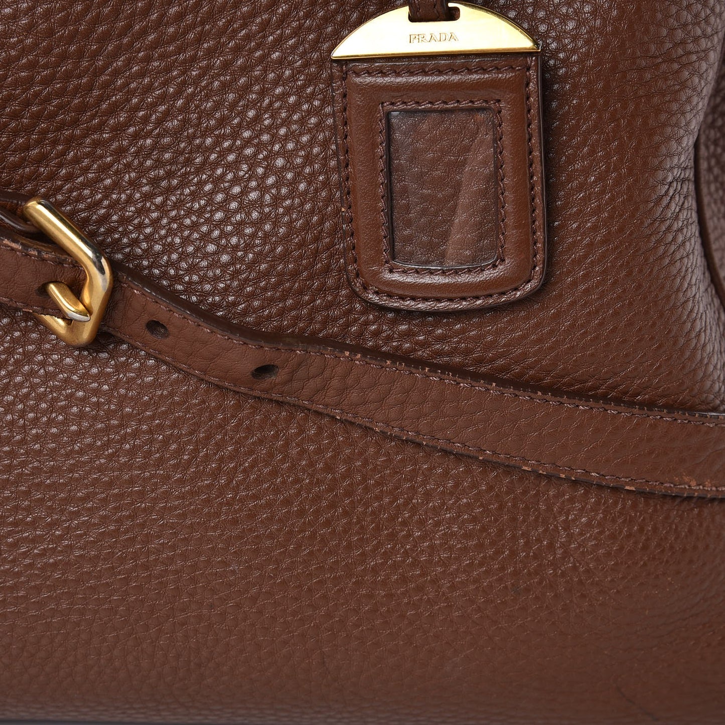 Vitello Daino Shopping Tote Bruciato