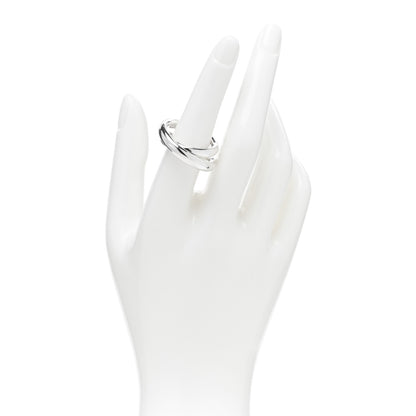 Hermes Sterling Silver MM Vertige Ring 54 6.75 2 of 5
