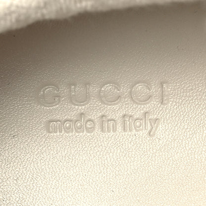 Gucci Nylon Nubuck Web Womens Screener Sneakers 37 Mystic White Dusty Milk 8 of 9