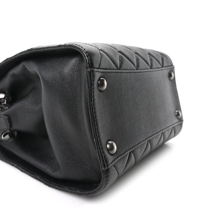 Chanel Caviar Quilted Small CC Bucket Bag Black 9 of 10