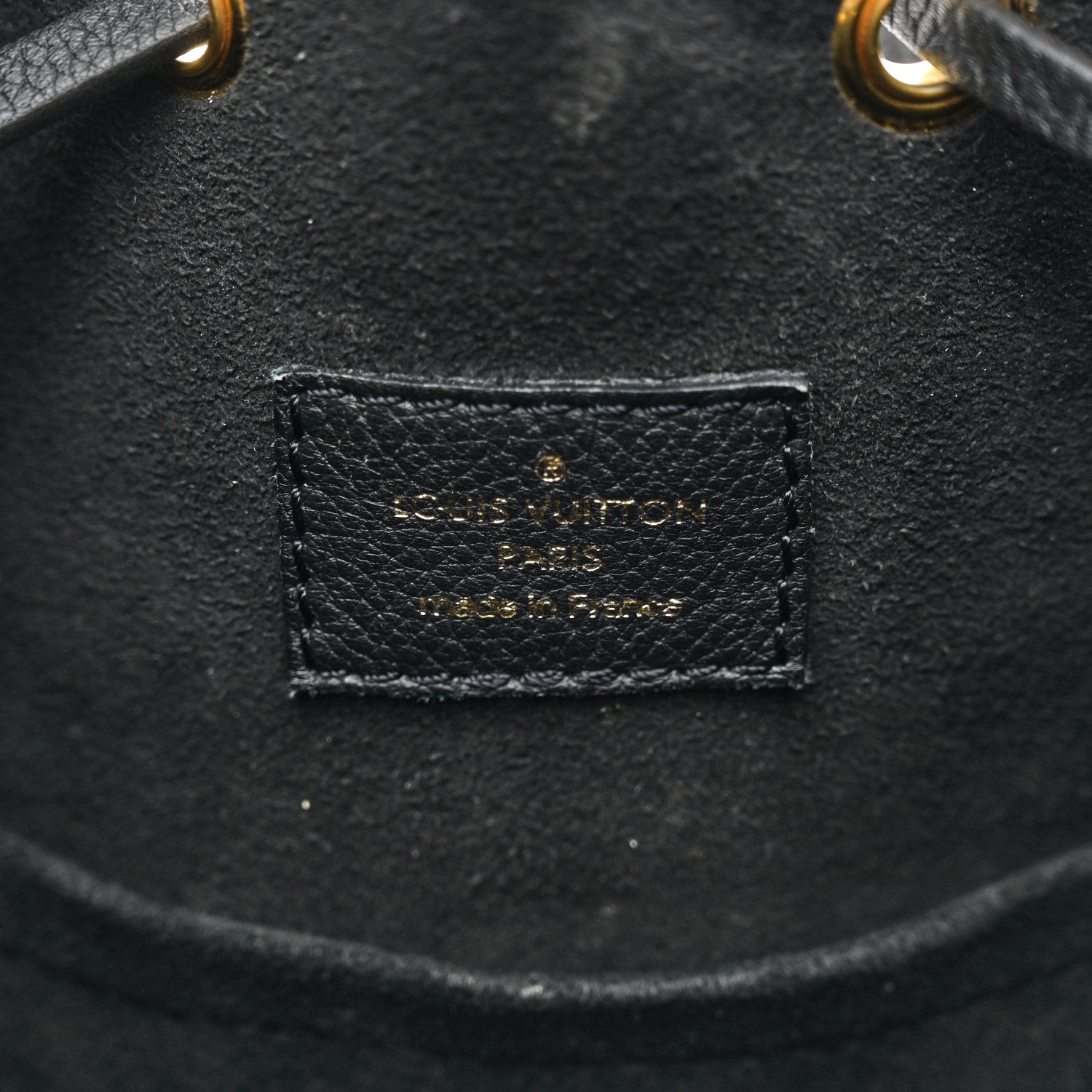 Louis Vuitton Calfskin Lockme Bucket MM Black 6 of 9