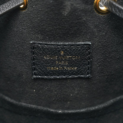 Louis Vuitton Calfskin Lockme Bucket MM Black 6 of 9