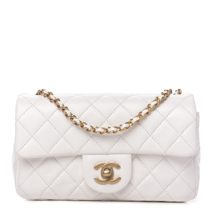 Chanel Lambskin Quilted Mini Rectangular Pearl Crush Flap White 1 of 10