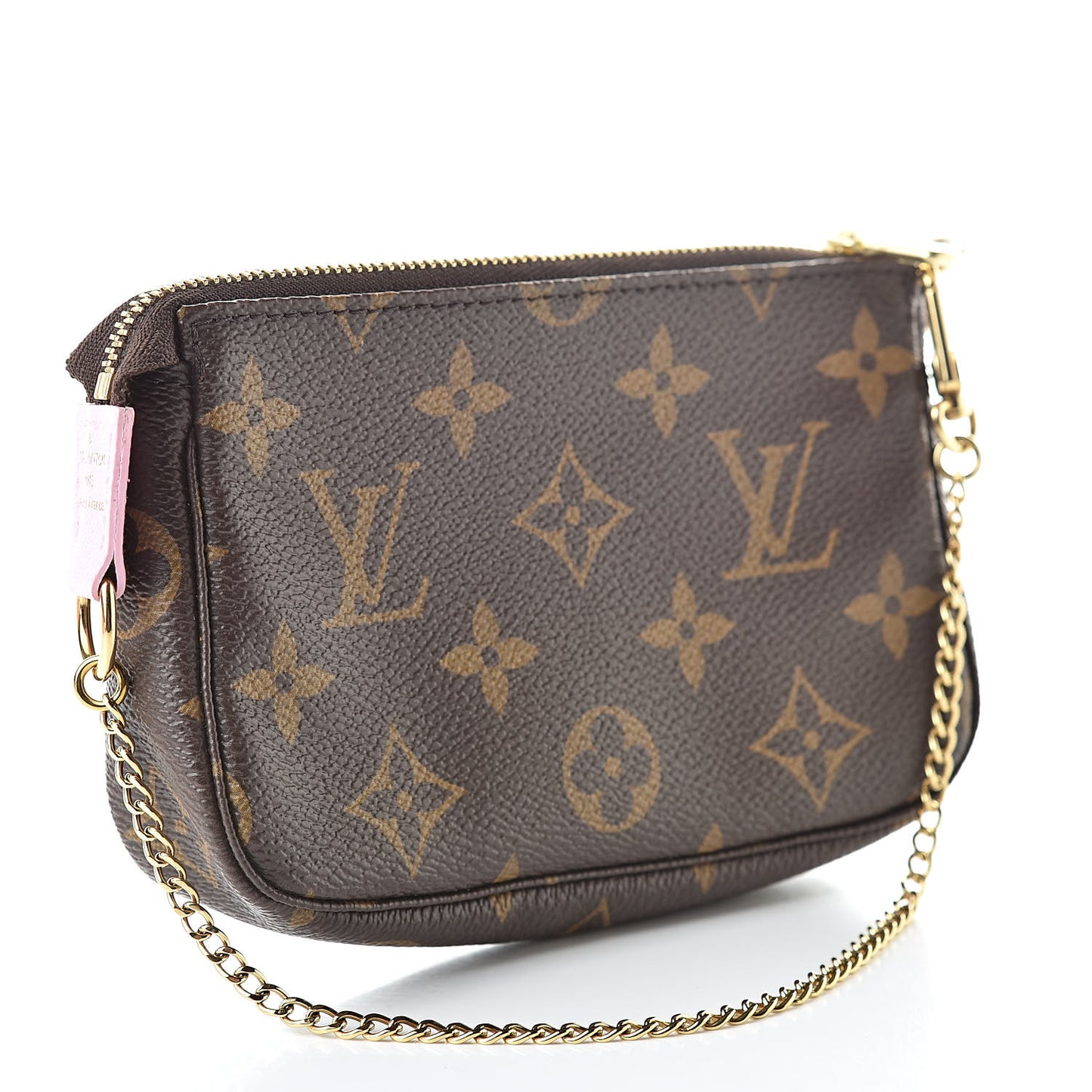 Monogram 2016 Christmas Animation Mini Pochette Accessories Rose Ballerine