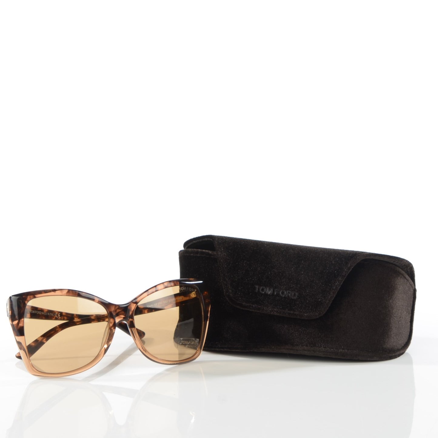 Carli Oversize Square Cateye Sunglasses TF295 Blonde Havana