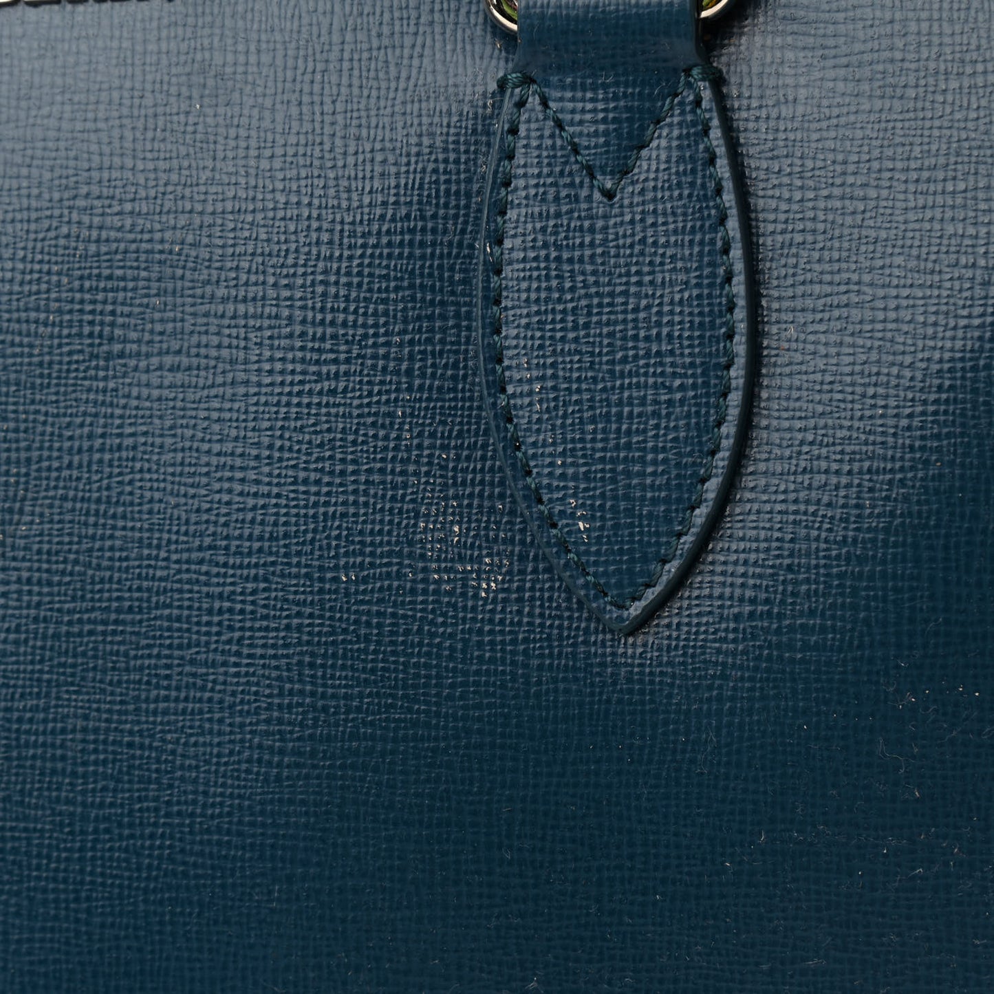 Textured Calfskin Barrow Briefcase Blue