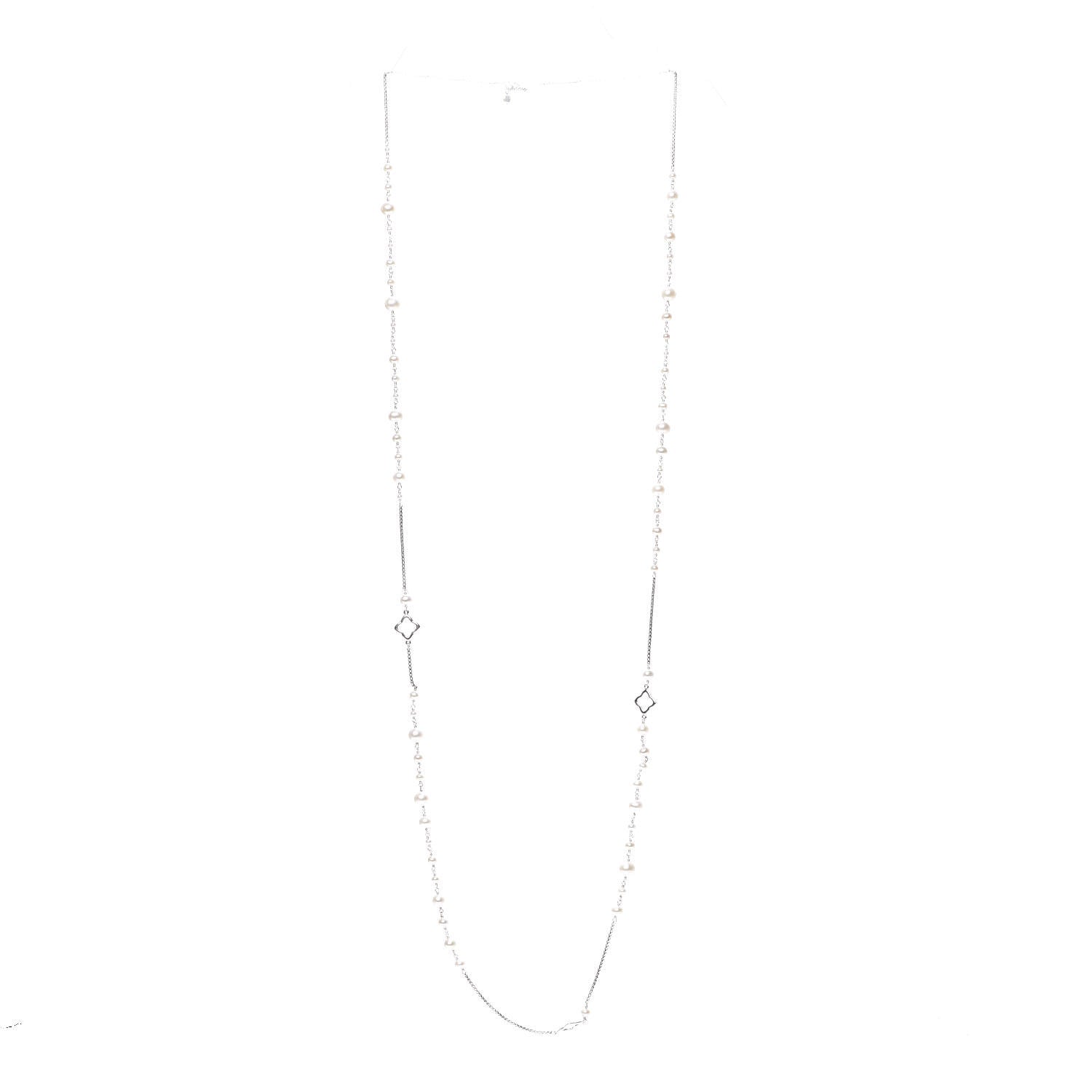David Yurman Sterling Silver Pearl 7.5mm Bijoux Chain Necklace 3 of 5