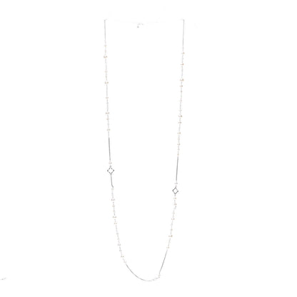 David Yurman Sterling Silver Pearl 7.5mm Bijoux Chain Necklace 3 of 5
