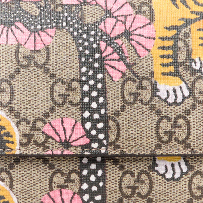 Gucci GG Supreme Monogram Bengal Continental Wallet Beige Pink 8 of 9