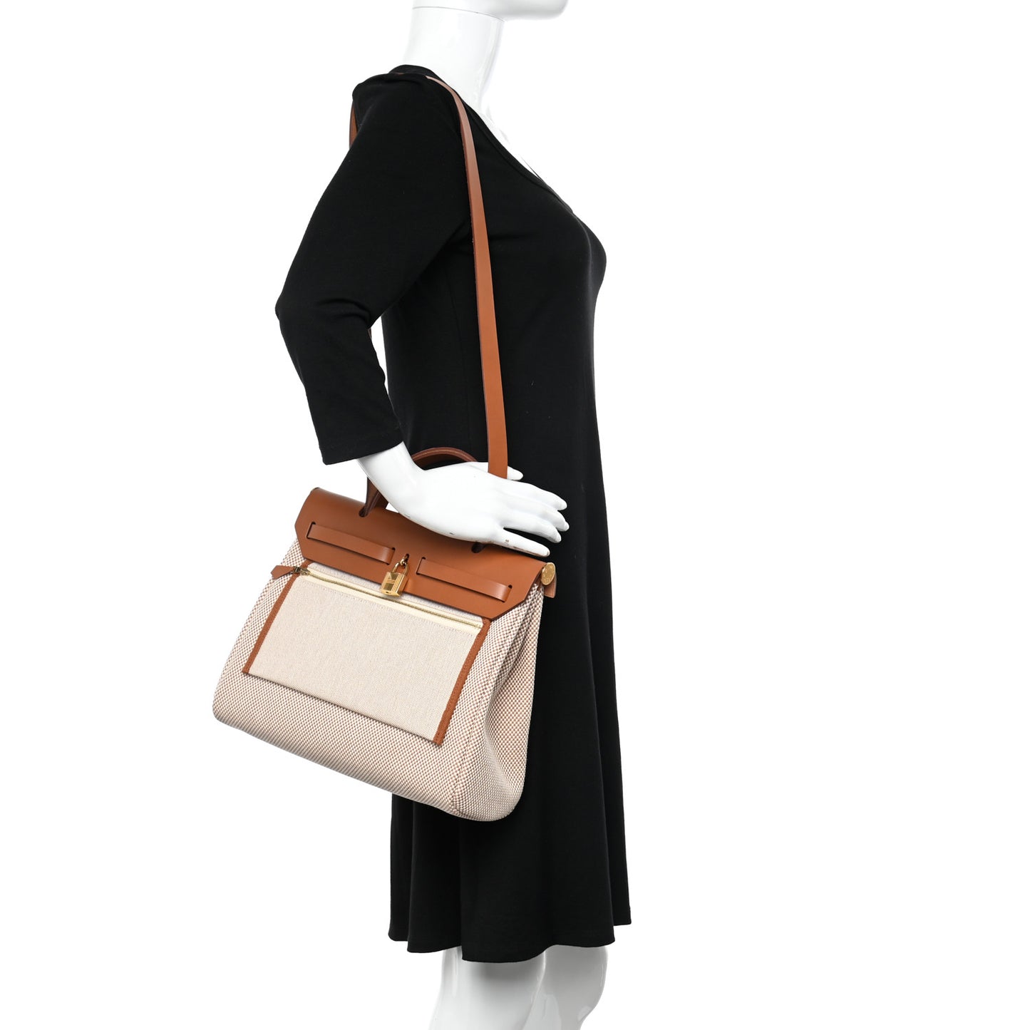 Vache Hunter Criss Viking Herbag Zip Retourne 31 PM Ecru Beige Naturel