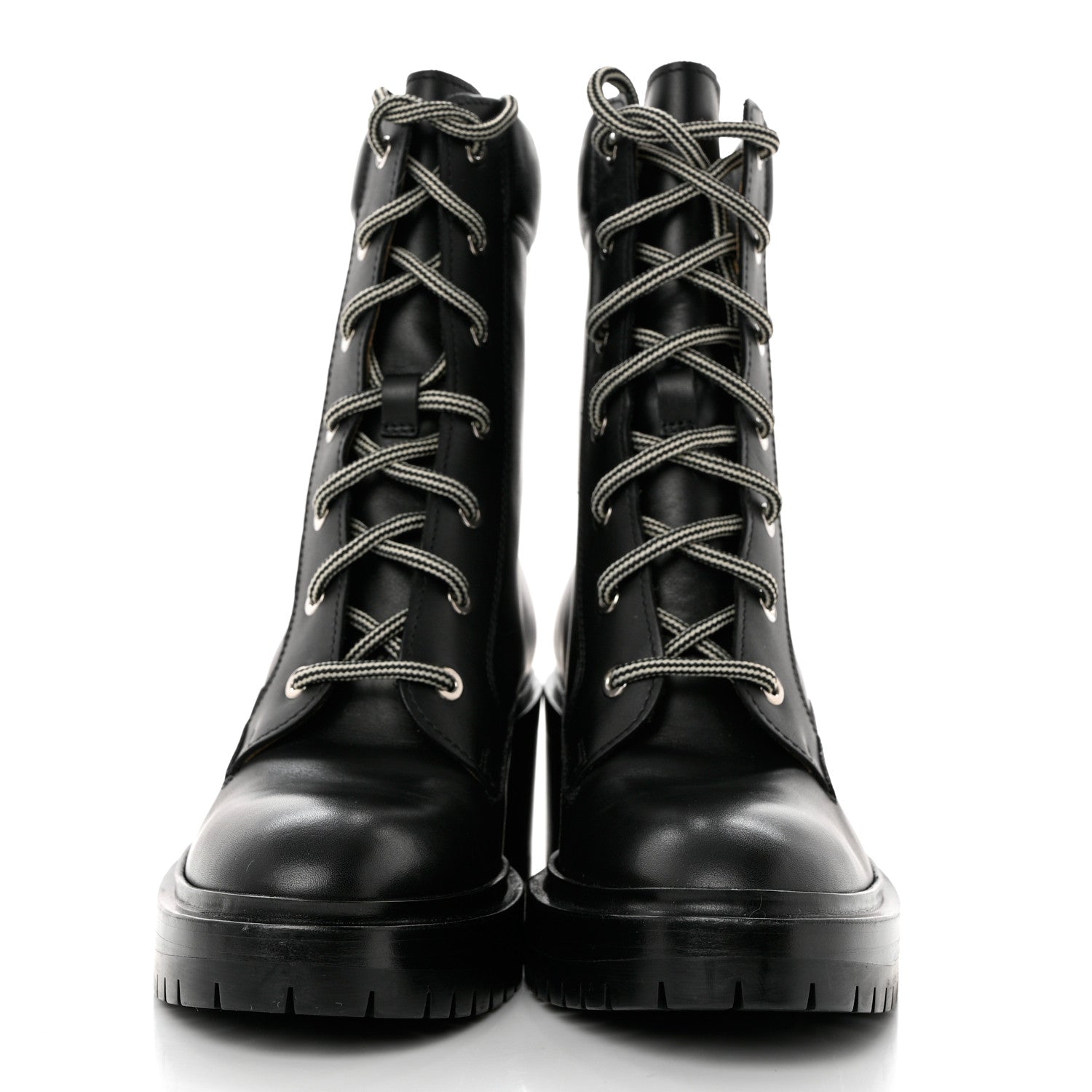 Hermes Calfskin Bridge Ankle Boots 37 Black 2 of 9