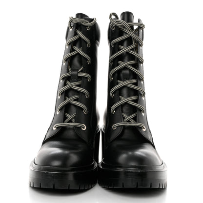 Hermes Calfskin Bridge Ankle Boots 37 Black 2 of 9
