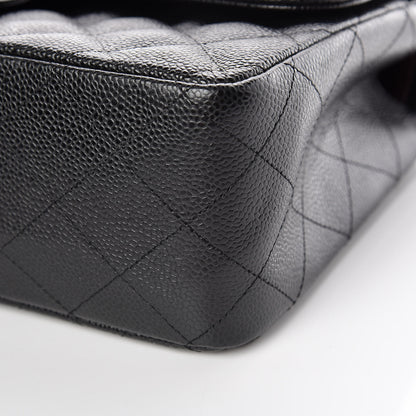 Chanel Caviar Quilted Jumbo Double Flap Black 6 of 11
