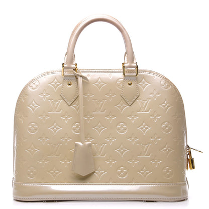 Louis Vuitton Vernis Alma PM Blanc Corail 1 of 12