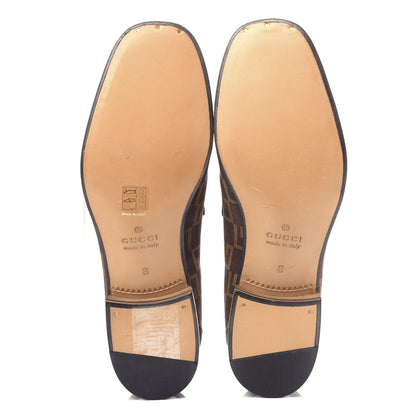 Gucci Vernice Naplack Suede Mens Square G Loafers 8 Black Sigaro 5 of 10