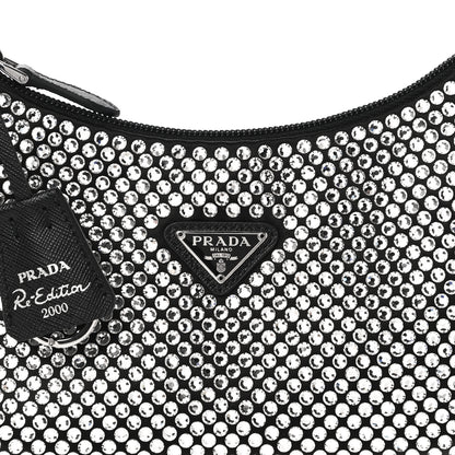 Prada Satin Crystal Mini Re-Edition 2000 Bag Cristal 7 of 9