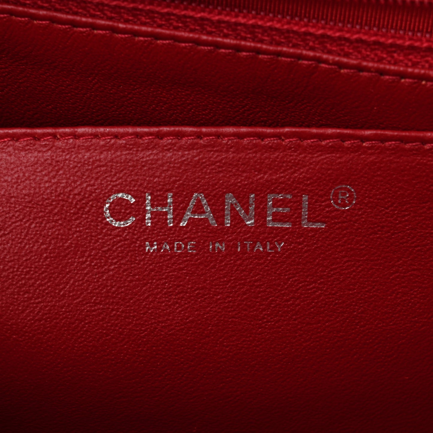 Lambskin Quilted Jumbo Single Flap Red