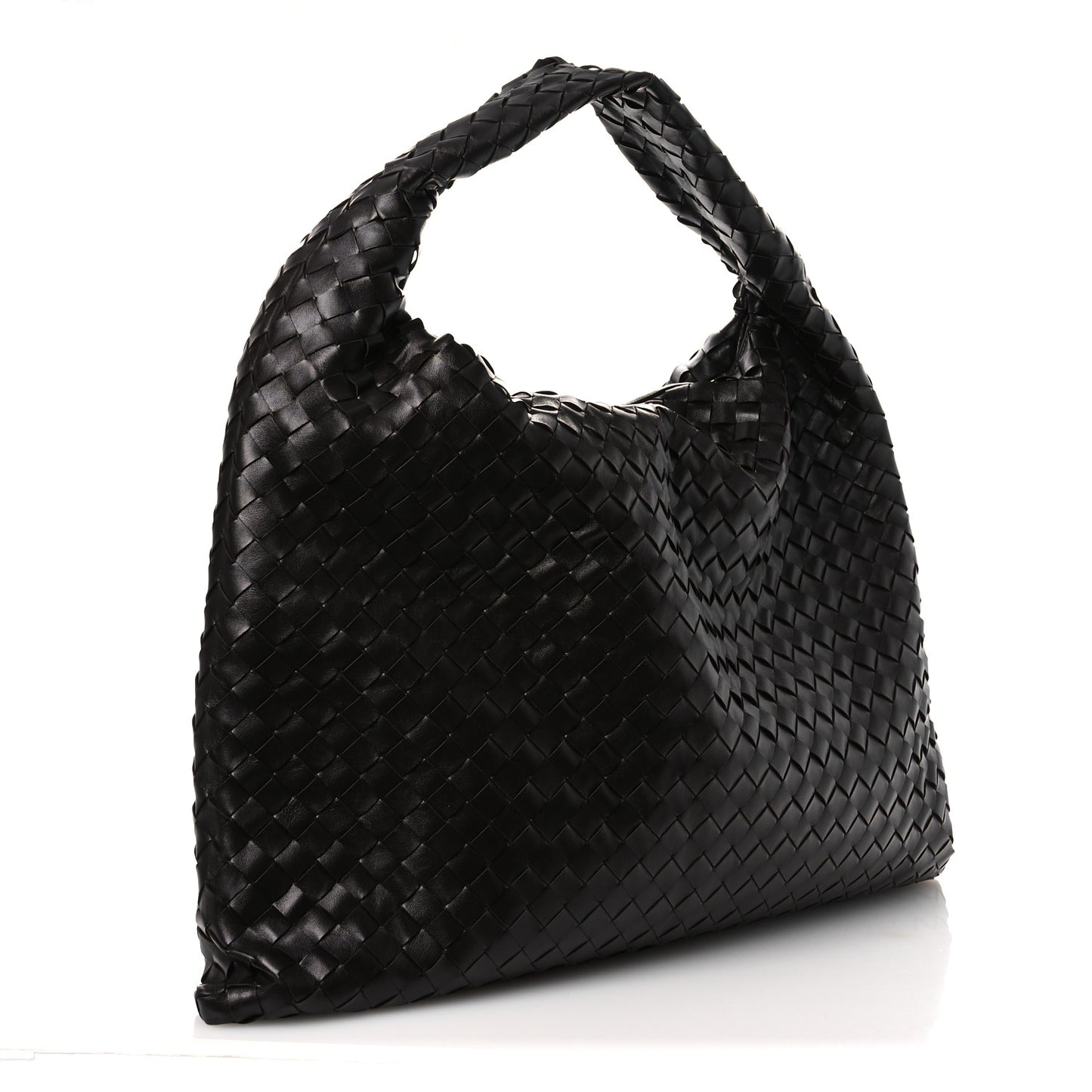Calfskin Intrecciato Large Hop Ebano