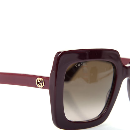 Gucci Acetate Oversize Sunglasses GG0328S Red 7 of 8