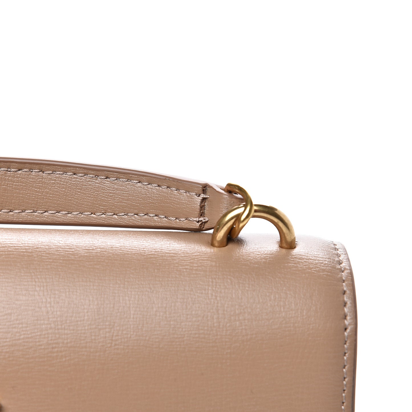 Calfskin Monogram Sunset Chain Wallet Dark Beige