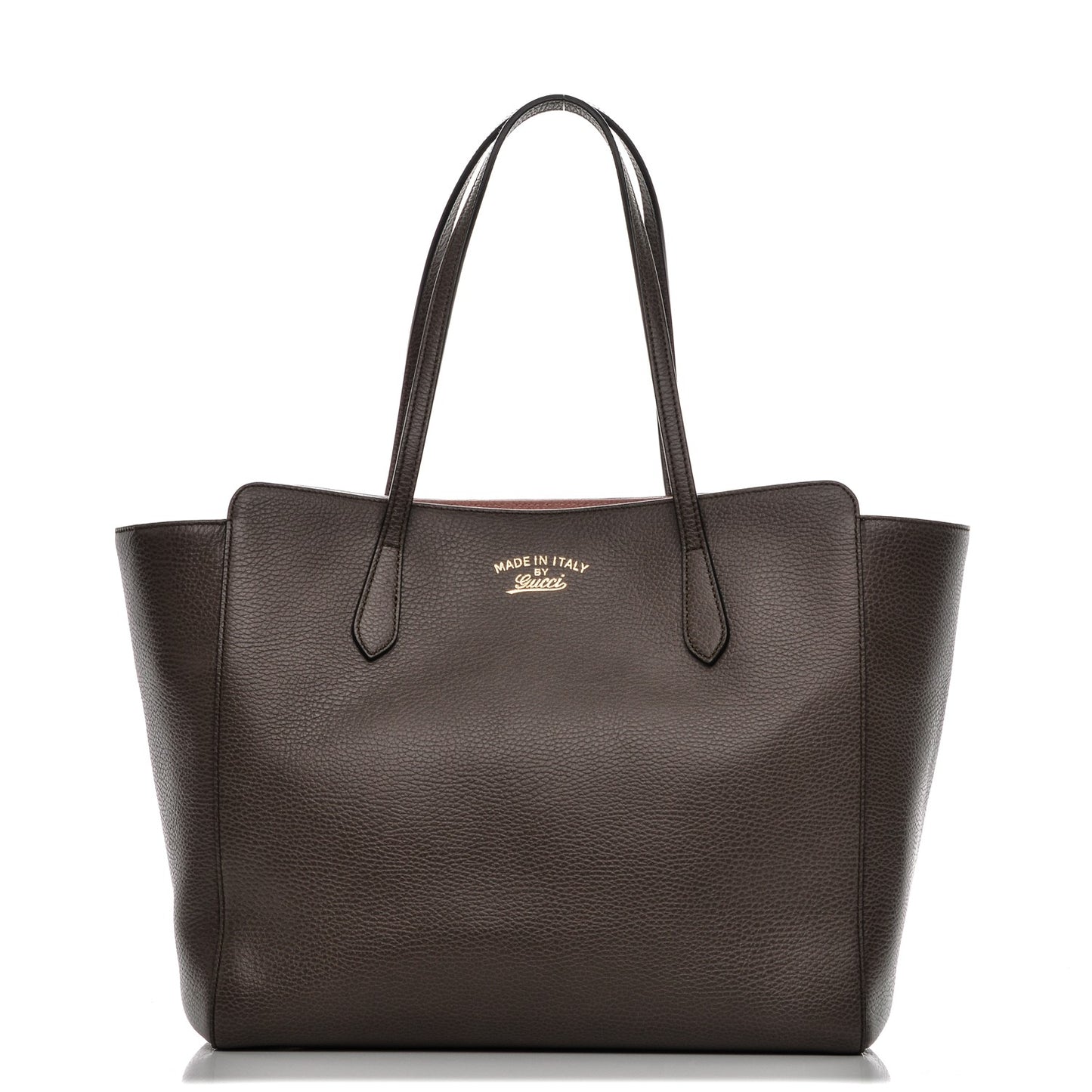 Dollar Calfskin Medium Swing Tote Grey Field Soft Pink