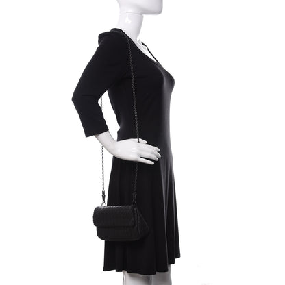 Bottega Veneta Nappa Intrecciato Mini Messenger Bag Black 2 of 10