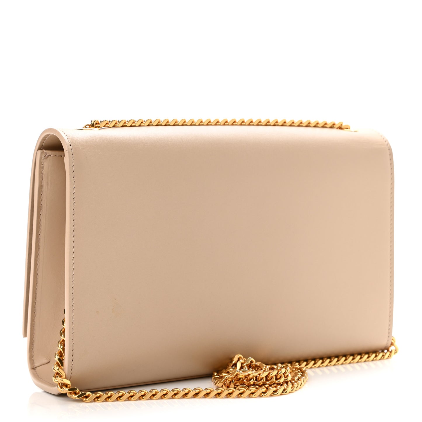 Smooth Calfskin Medium Classic Monogram Kate Tassel Satchel Nude Powder