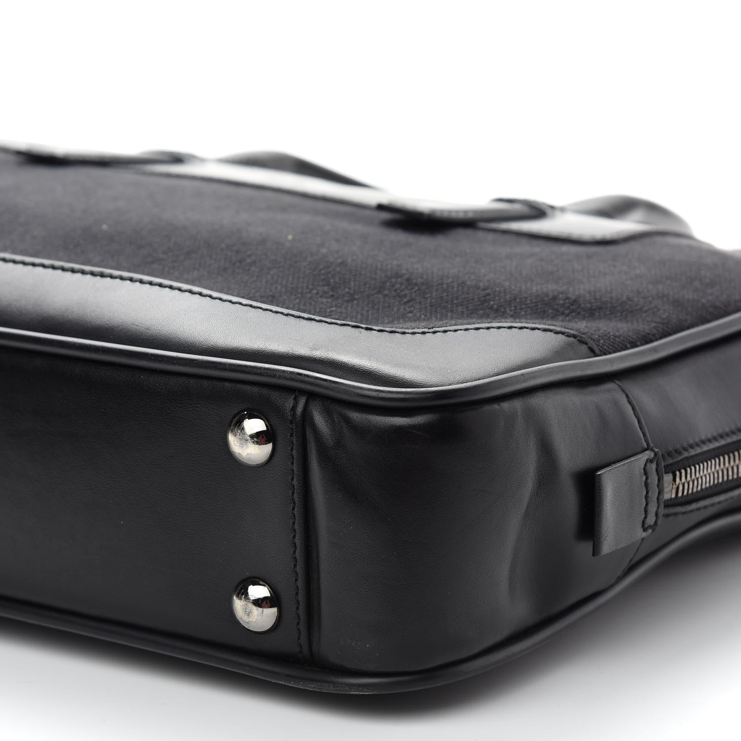 Gucci Denim Monogram Briefcase Black 9 of 9