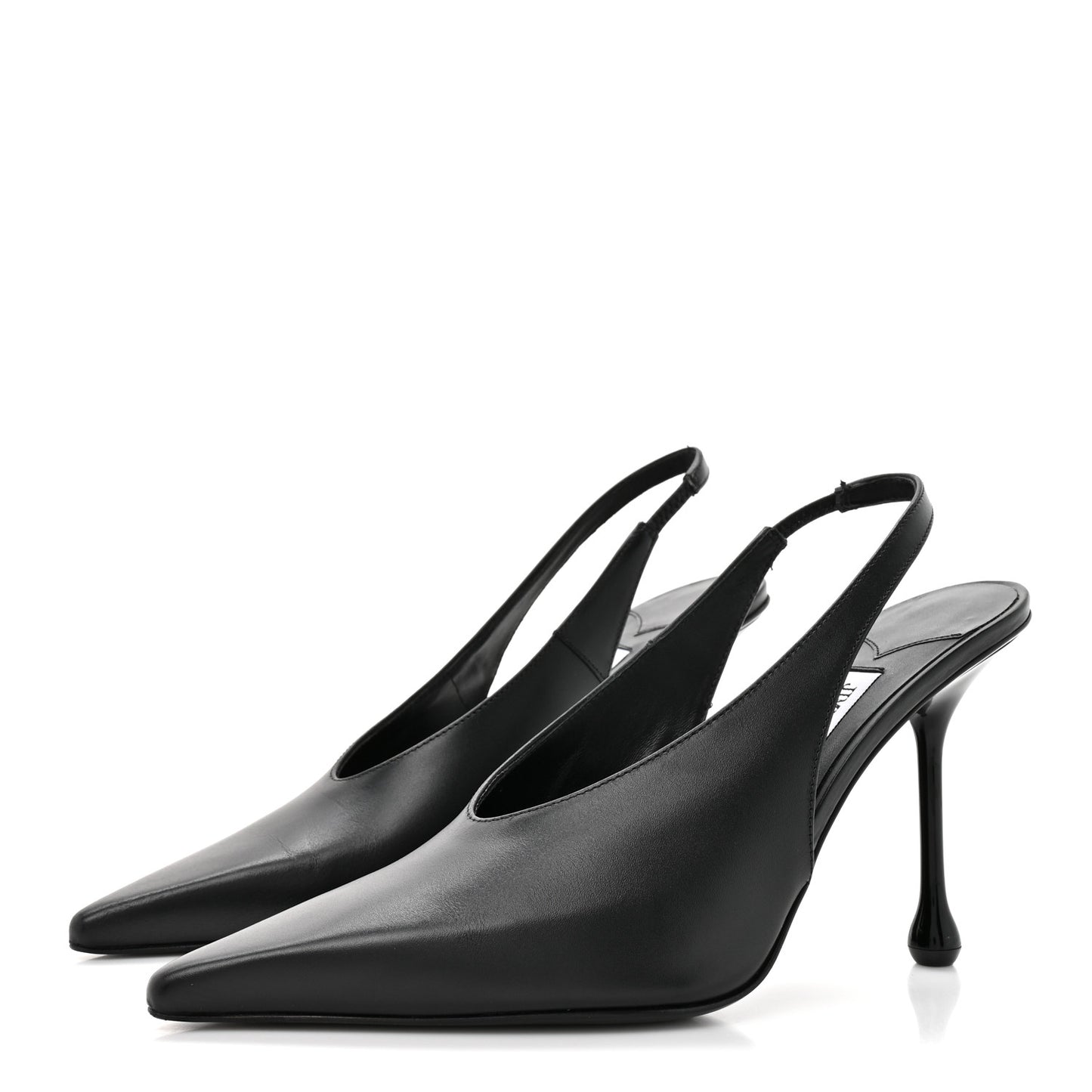 Calfskin Isa 95 Slingback Pumps 38.5 Black
