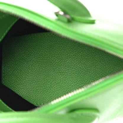 Balenciaga Grained Calfskin XXS Ville Top Handle Bag Light Green Fuchsia 5 of 9