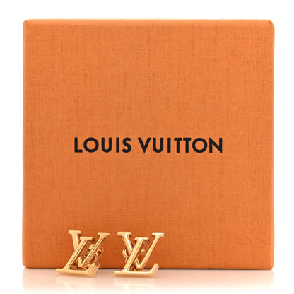 Louis Vuitton Metal LV Iconic Earrings Gold 5 of 5