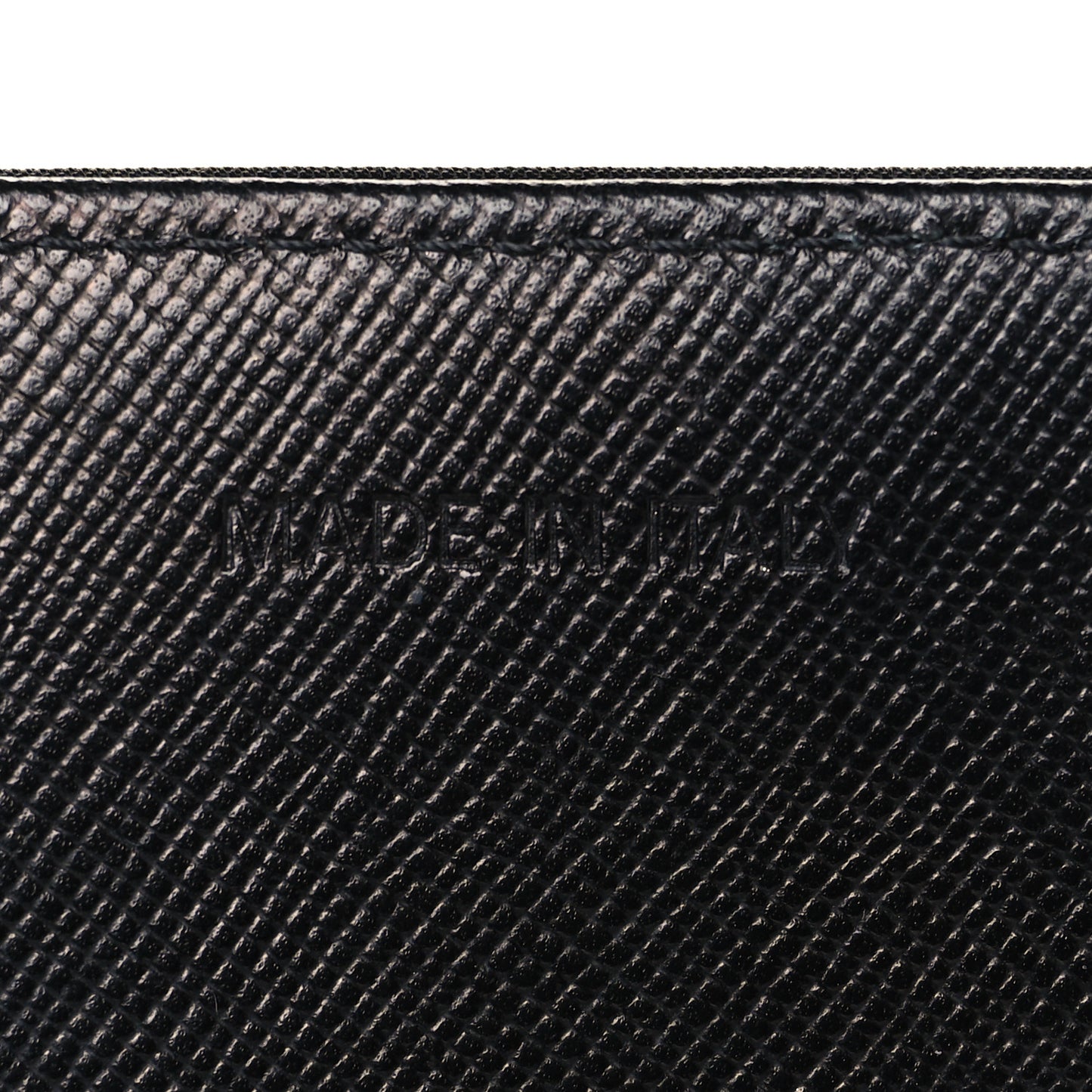 Tessuto Nylon Saffiano Flap Wallet Black