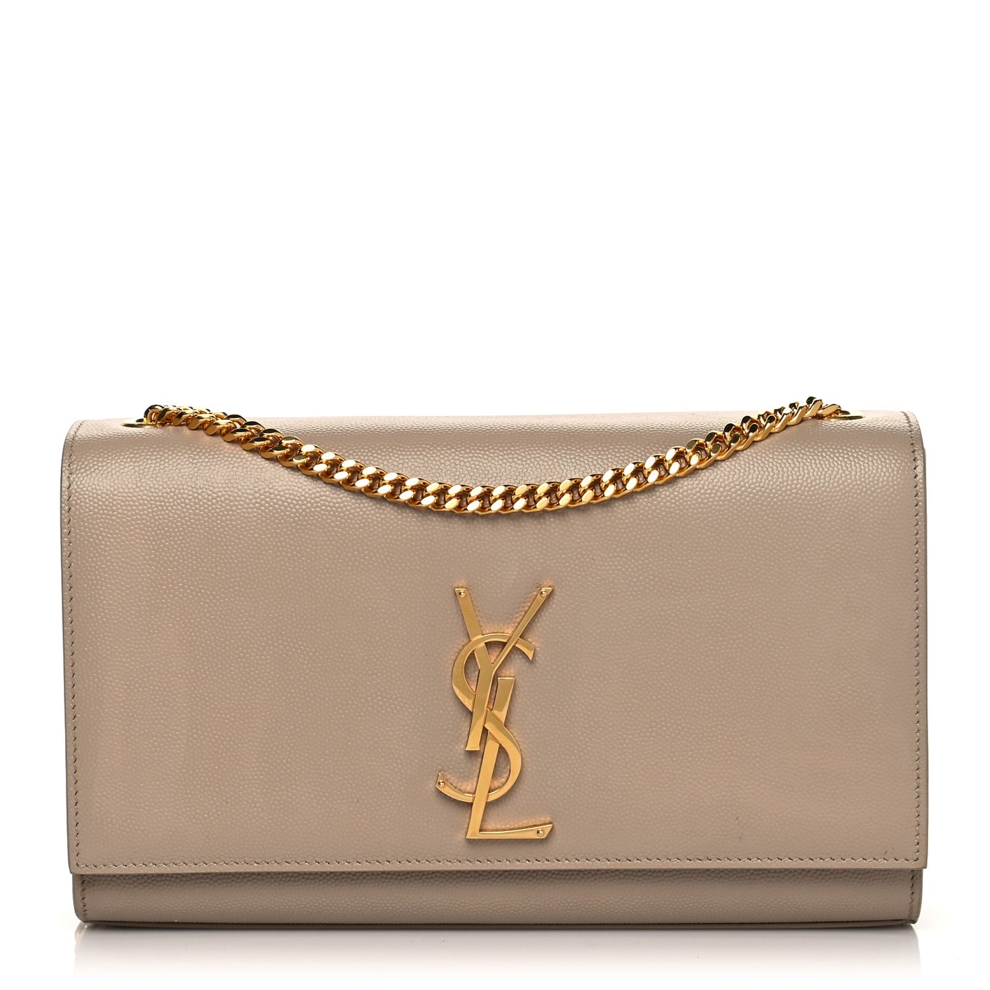 Grain De Poudre Medium Monogram Kate Satchel Dark Beige