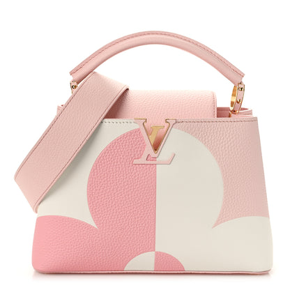Louis Vuitton Taurillon Monogram Flower Capucines BB Pink Creme 1 of 8