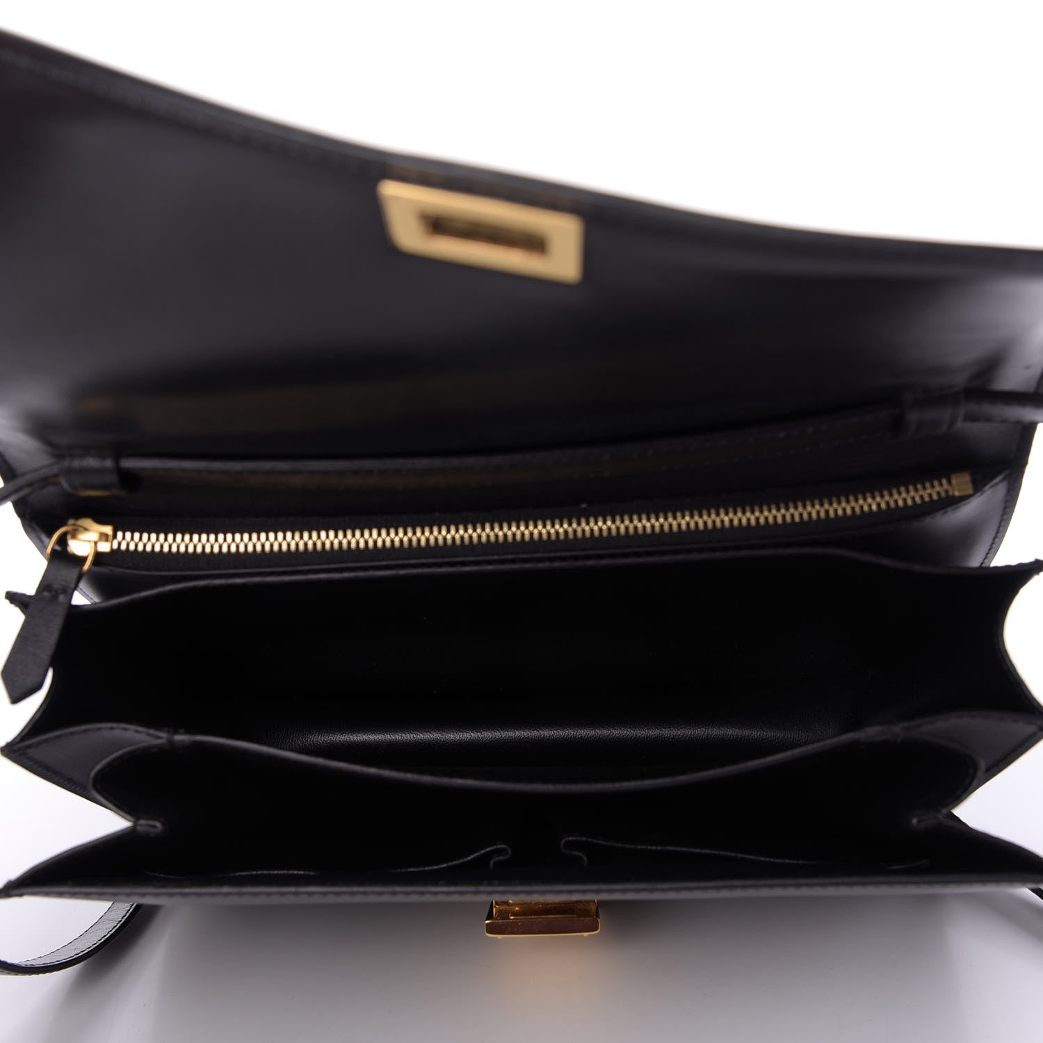 Celine Box Calfskin Medium Classic Box Flap Bag Black 5 of 10