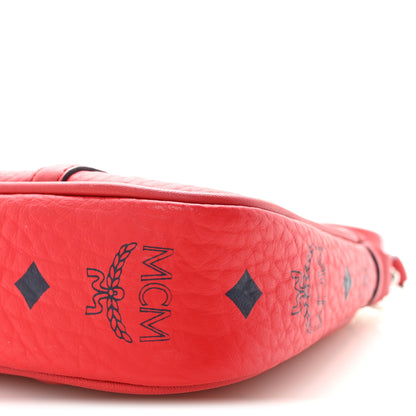 MCM Visetos Nappa Mini Delmy Chain Shoulder Bag Ruby Red 9 of 9
